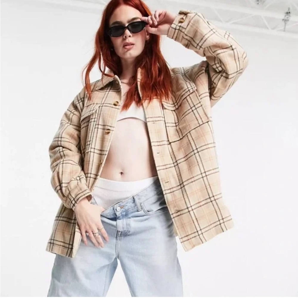 Mood Plaid Brown Shacket